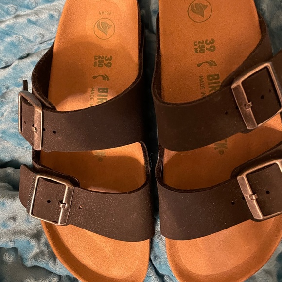 Birkenstocks black vegan leather - Picture 2 of 4